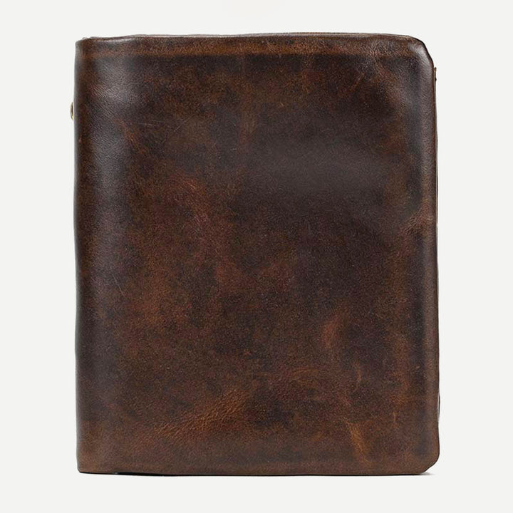 Retro Herren Leder Geldbörse Bifold Design Schlank Halter 6-10 Karten