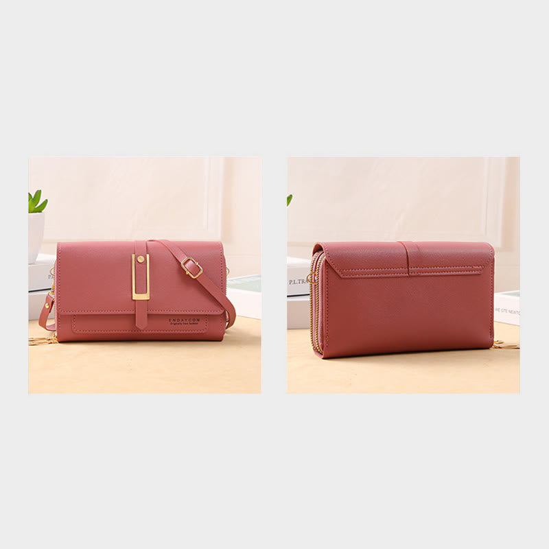 Handytasche für Damen, einfarbig, große Kapazität, Gewicht