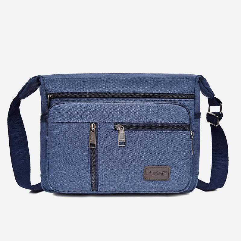 Umhängetasche für Herren, Vintage, Outdoor, Canvas, Business-Umhängetasche