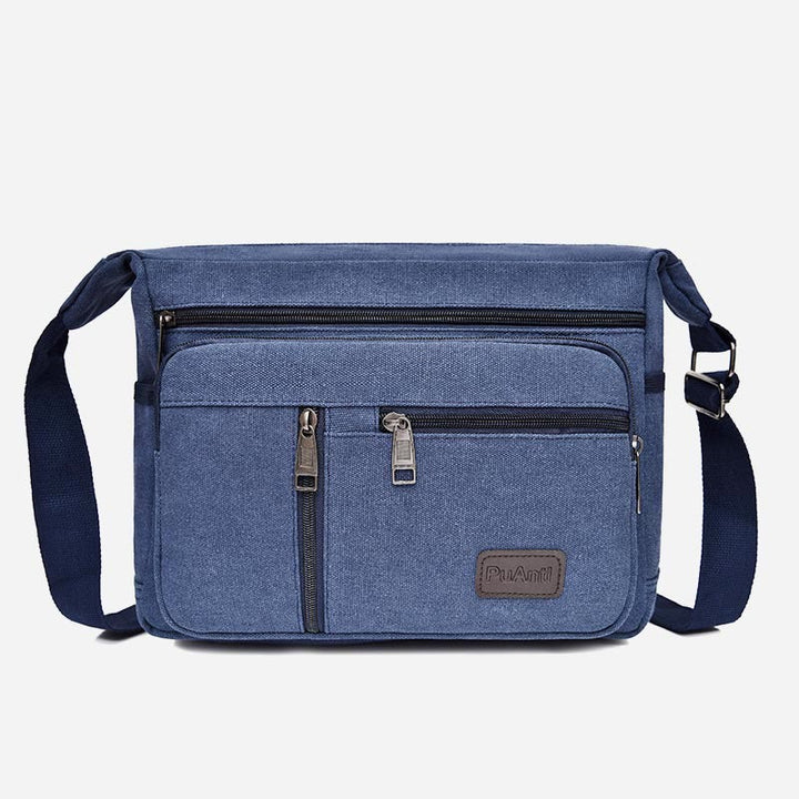 Umhängetasche für Herren, Vintage, Outdoor, Canvas, Business-Umhängetasche