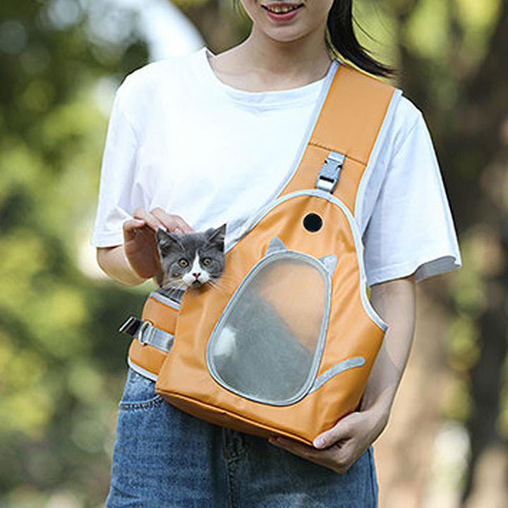 Bequeme, robuste, reflektierende Schultertasche für kleine Haustiere, Katzen und Hunde.