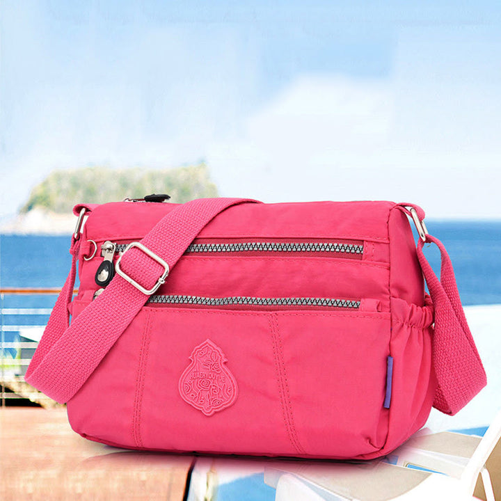 Umhängetasche für Damen, urban, lässig, zum Einkaufen, Nylontuch, Muttertasche