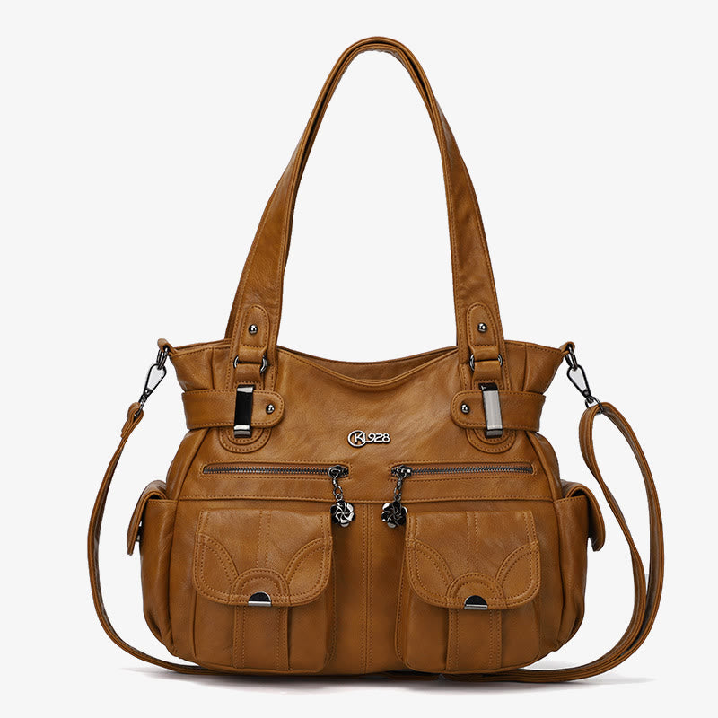 Tragetasche für Damen, für den täglichen Ausflug, mehrere Taschen, eine farbige Tasche