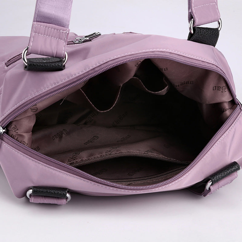 Damen Nylon Schultertasche Leichte wasserdichte Tragetasche Casual Arbeitstasche Geldbörse