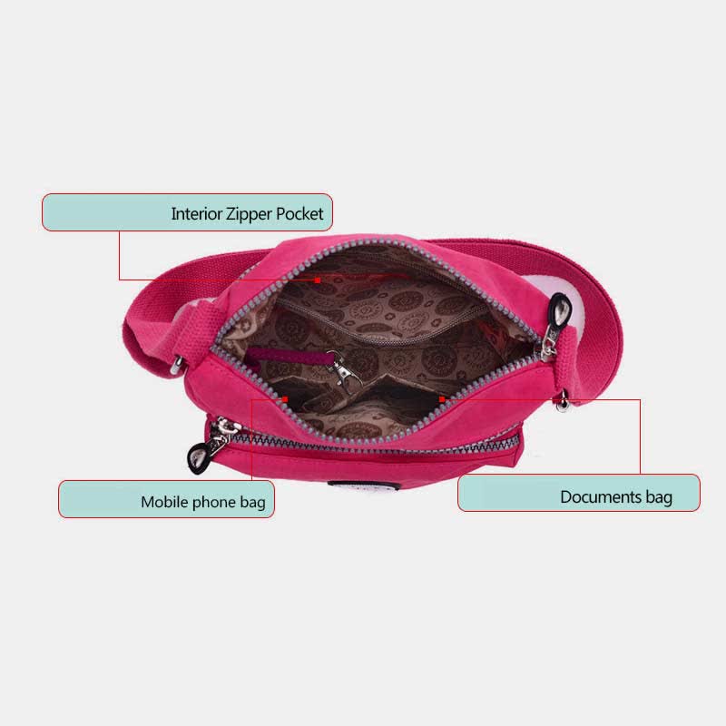 Wasserdichte, leichte, lässige Schulter-Handtasche, Umhängetasche für jeden Tag