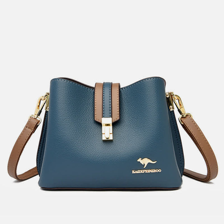 Umhängetasche für Damen, großzügige Schultertasche aus PU-Leder
