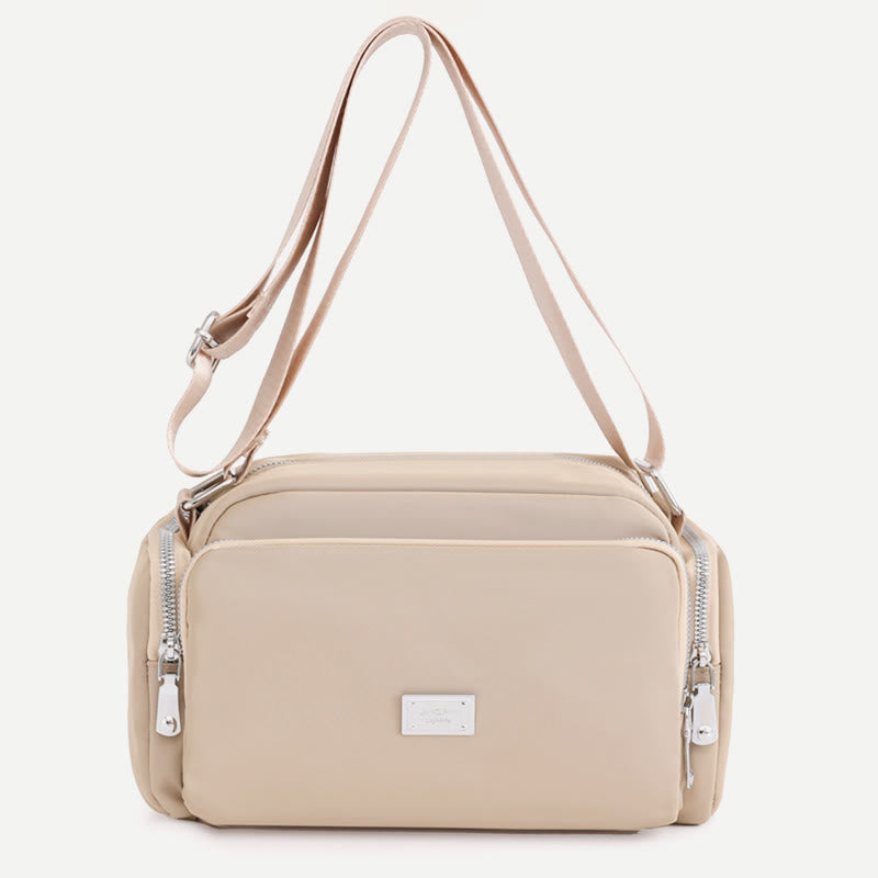 Umhängetasche für Damen, breiter Riemen, leichte Schultertasche aus Nylon
