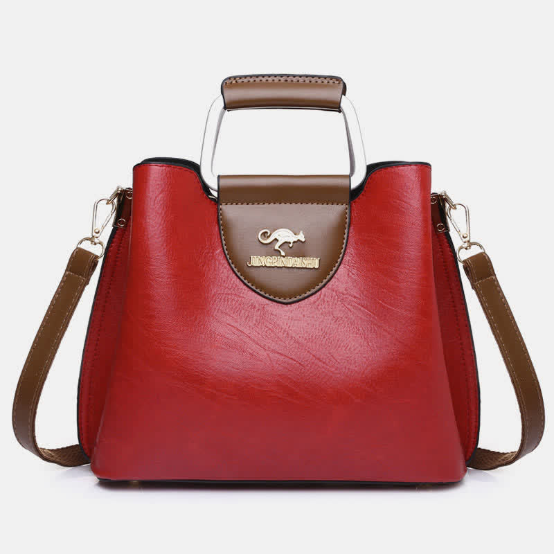 Damen Leder Designer Handtasche Top Griff Satchel Damen Umhängetasche
