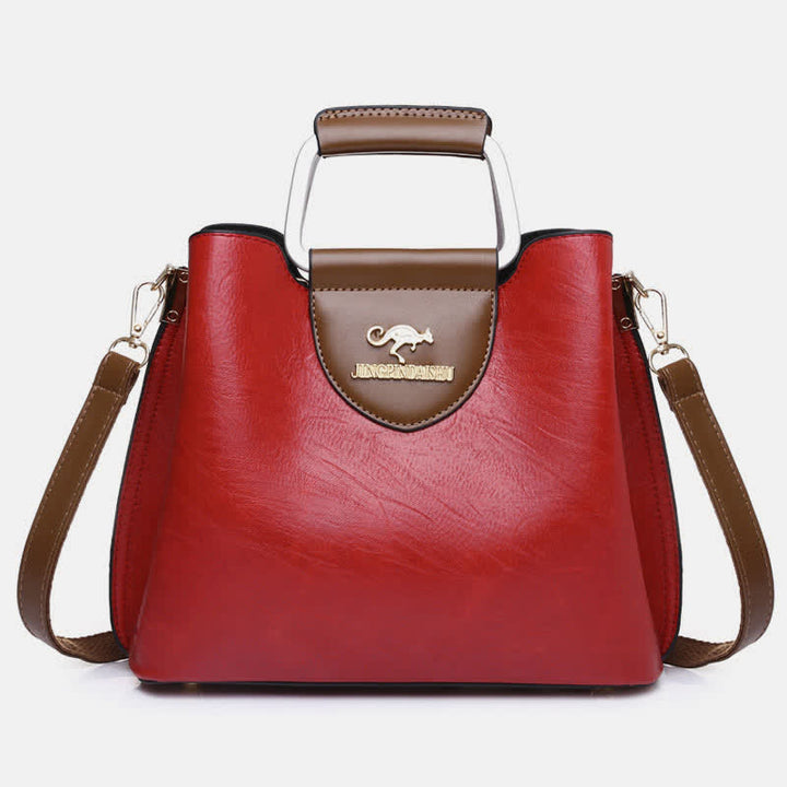 Damen Leder Designer Handtasche Top Griff Satchel Damen Umhängetasche