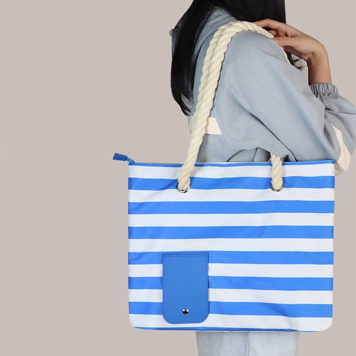 Große Strandtasche, Einkaufstasche, wasserdicht, großer Pool, mit Weinbehälter