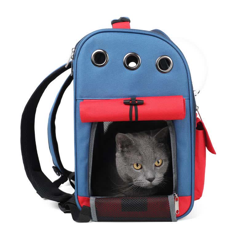 Haustier-Tragerucksack für kleine Hunde und Katzen, wasserdicht, faltbar