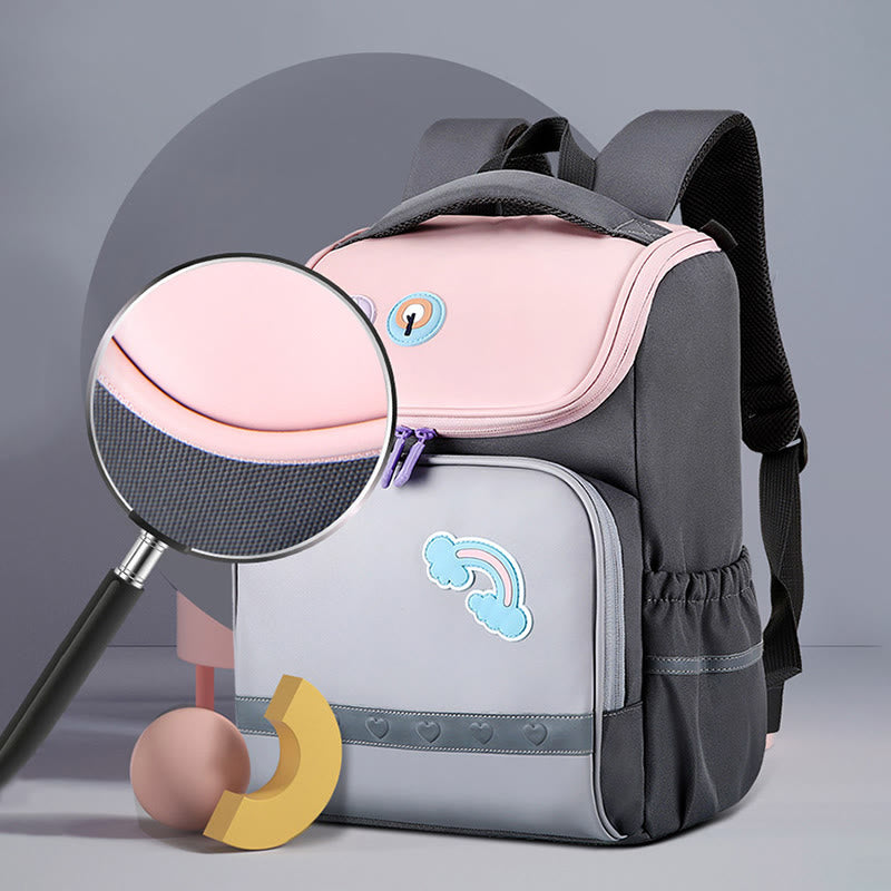Rucksack für Kinder mit süßem Cartoon-Druck, atmungsaktiv, leicht, Schultasche
