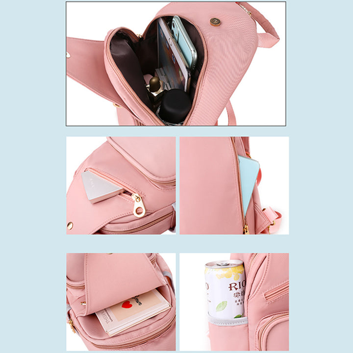 Umwandelbare Schultertasche für Damen, leicht, lässig, Mini-Rucksack, Brusttasche