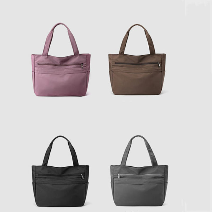 Einkaufstasche für Damen, einfache, lässige Einkaufshandtasche aus Nylon