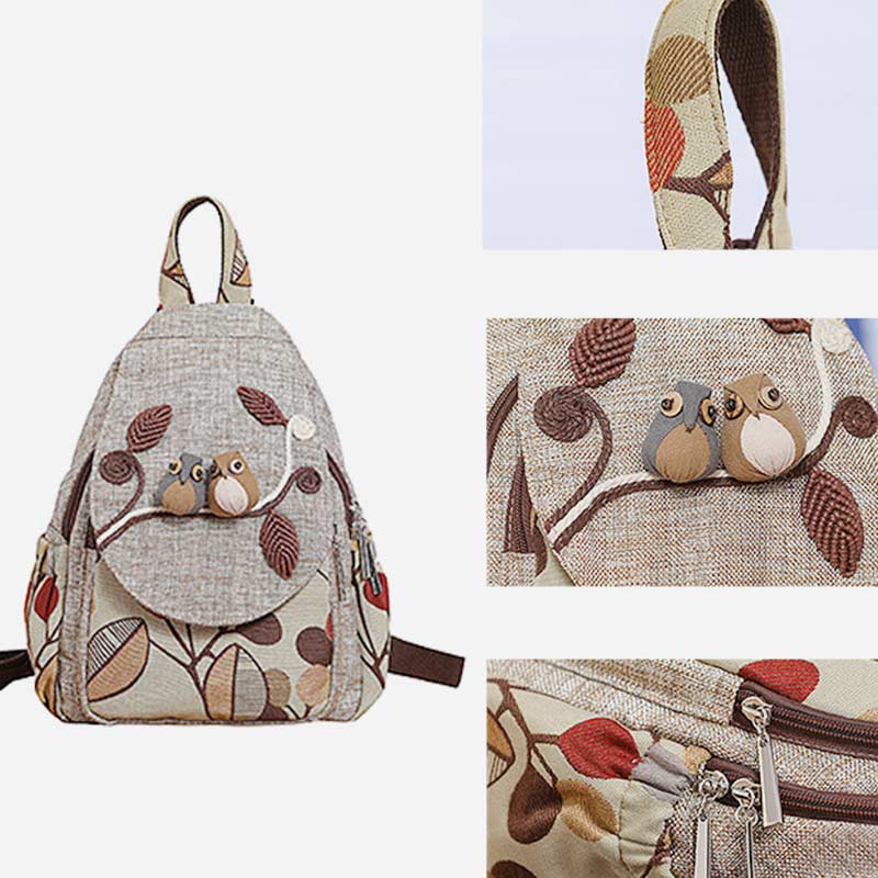 Großer Rucksack mit Ethno-Print
