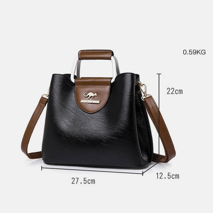Damen Leder Designer Handtasche Top Griff Satchel Damen Umhängetasche