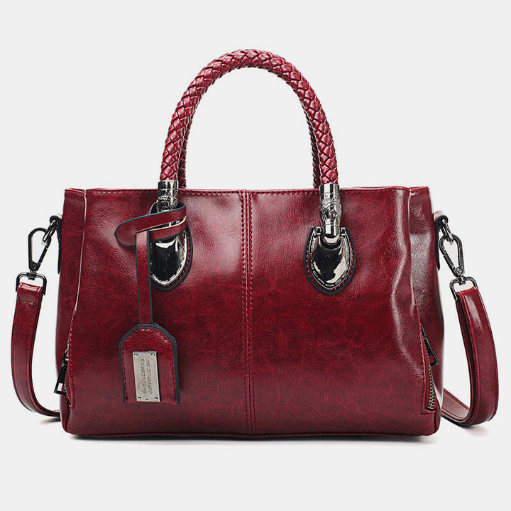 Klassische Retro-Handtasche mit mehreren Taschen 