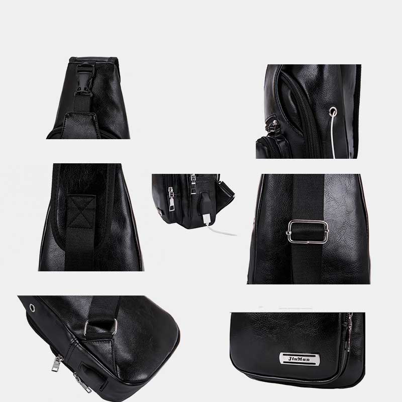 Weiche, dreifach verwendbare Schultertasche mit mehreren Taschen für Ausflüge