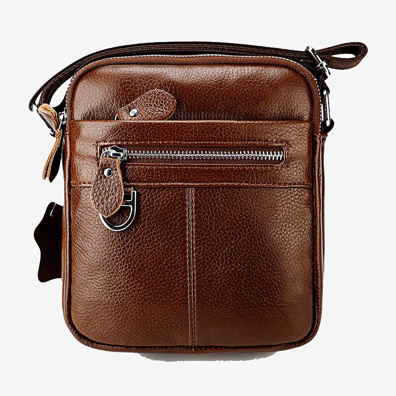 Umhängetasche für Herren, minimalistisch, aus echtem Leder, einzelne Schultertasche
