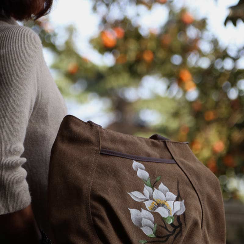 Lässige Canvas-Tragetasche mit mehreren Taschen für Damen, Umhängetasche mit Henkel