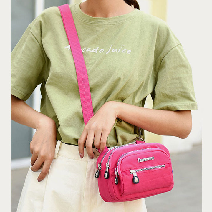 Umhängetasche für Damen, lässig, verstellbarer Riemen, Nylon-Gürteltasche