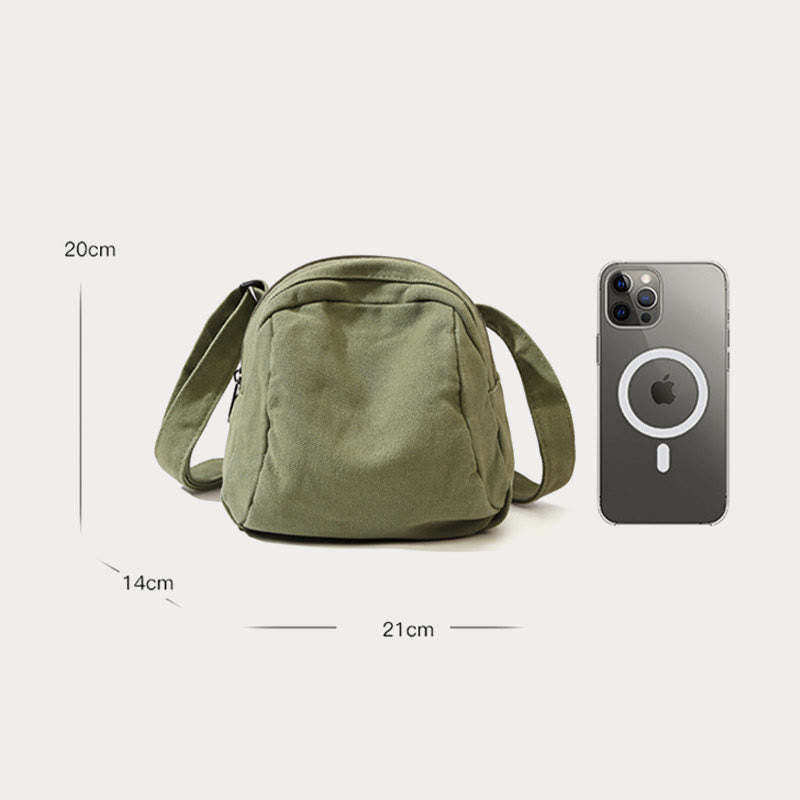 Lässige Umhängetasche für Damen aus Canvas, einfache Reisetasche