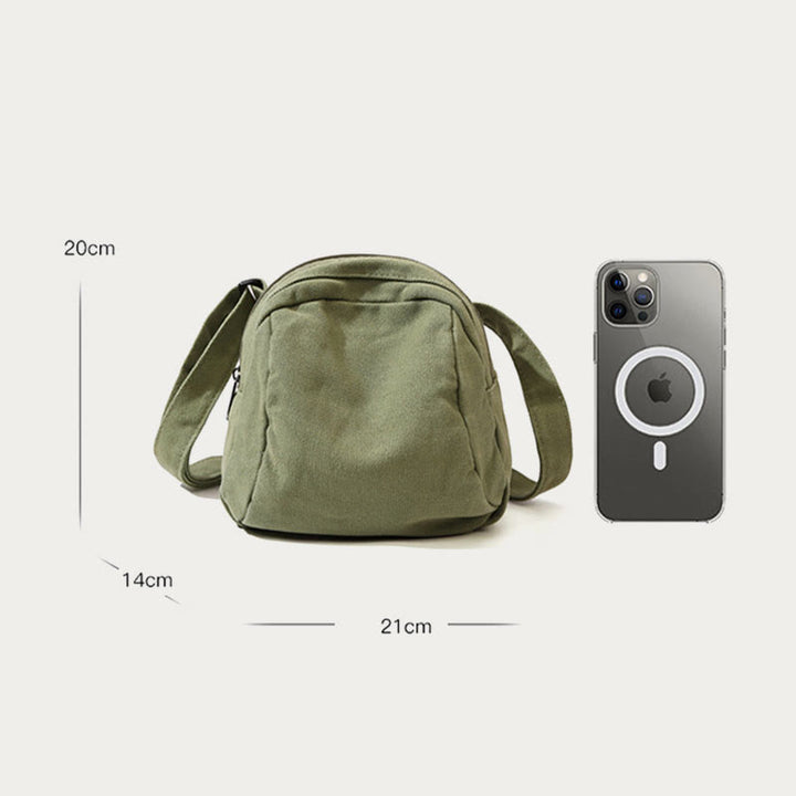 Lässige Umhängetasche für Damen aus Canvas, einfache Reisetasche