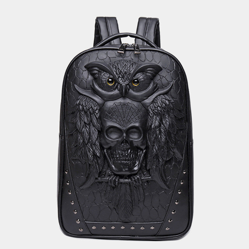 3D Tiere Eule Laptop Rucksack Designer wasserdicht College Schule Büchertasche