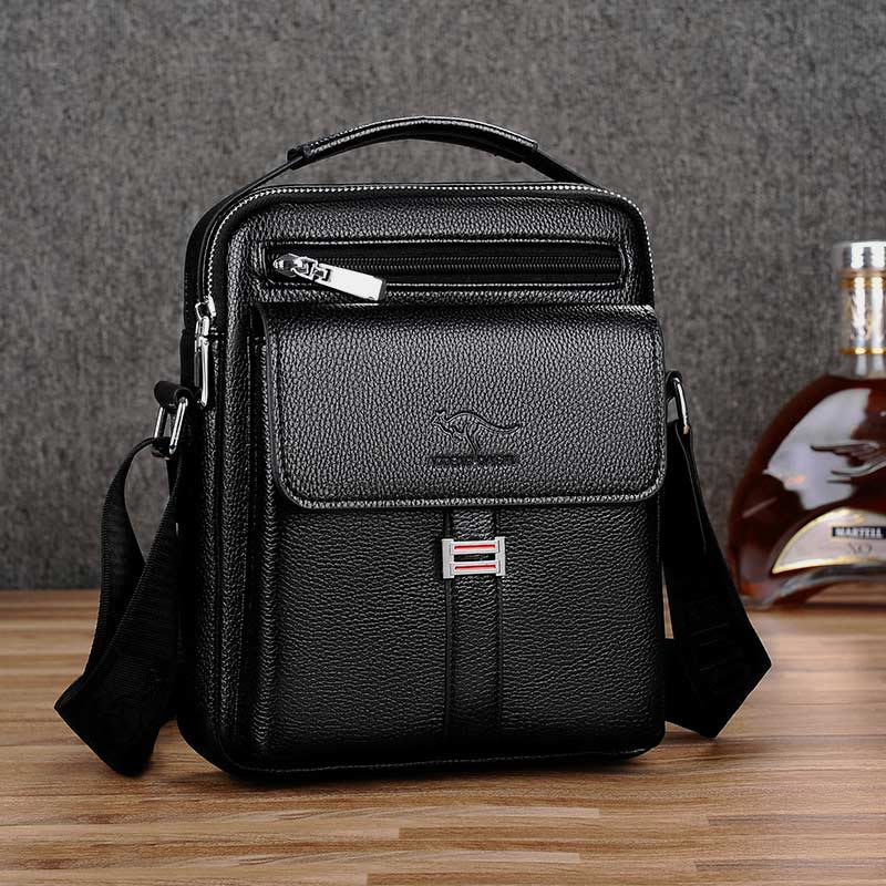 Messenger Bag für Herren, leicht, wasserdicht, Reise-Umhängetasche mit Nieten