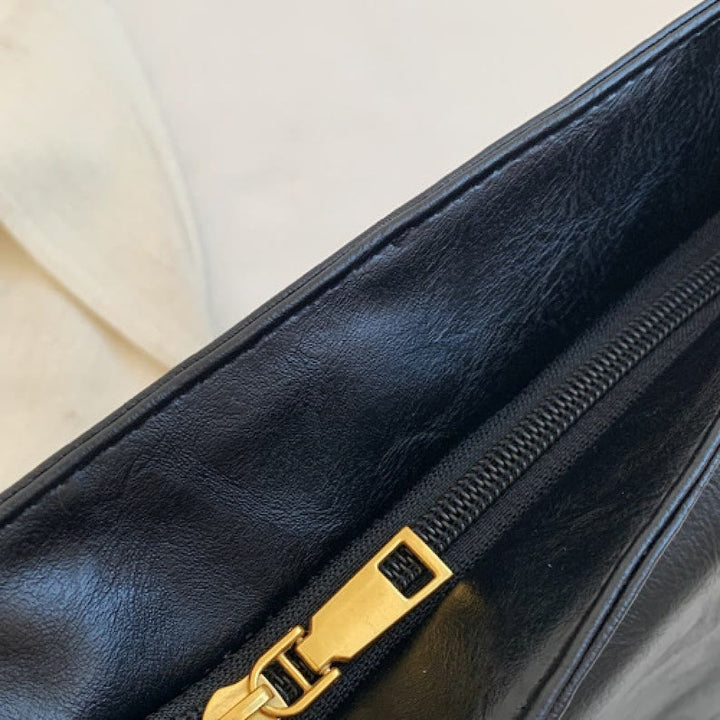 Retro-Umhängetasche für Damen mit breiten Riemen, raffinierte Tragetasche