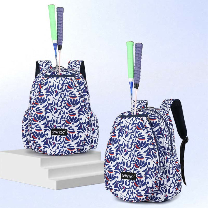 Badminton-Rucksack für Teenager mit Blumendruck, Sportschlägertasche