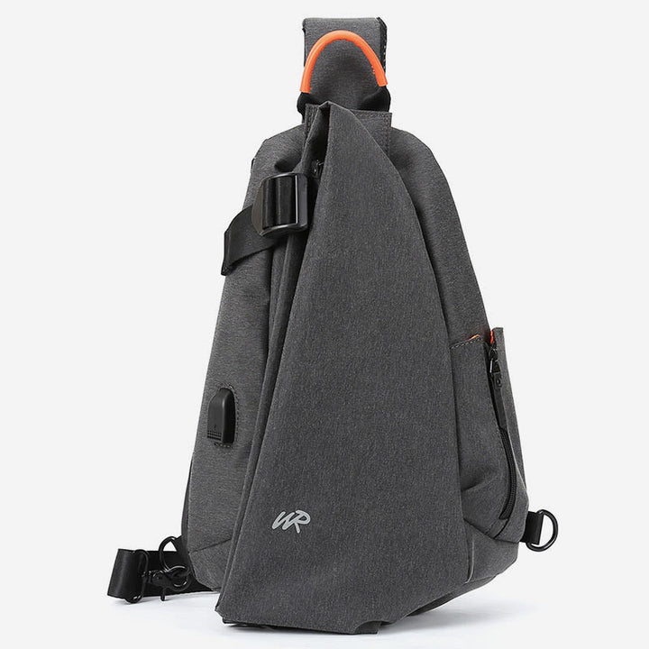 Schultertasche für Herren, lässig, multifunktional, Brusttasche mit großem Fassungsvermögen