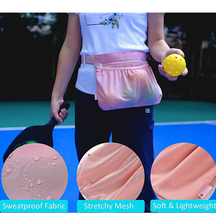 Tennisball-Netztasche für Teenager, verstellbare Gürteltasche zur Aufbewahrung