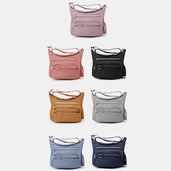 Leichte Nylon-Geldbörse mit mehreren Taschen für Damen, multifunktionale Umhängetasche