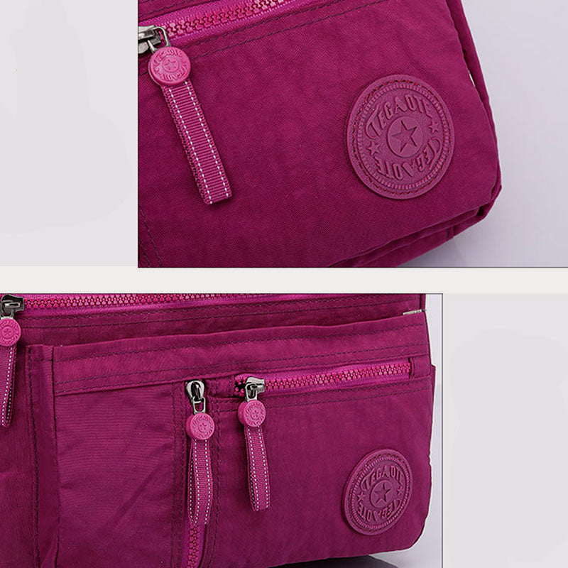 Handtasche mit mehreren Taschen für Damen, wasserdichte Umhängetasche aus Nylon für die Reise