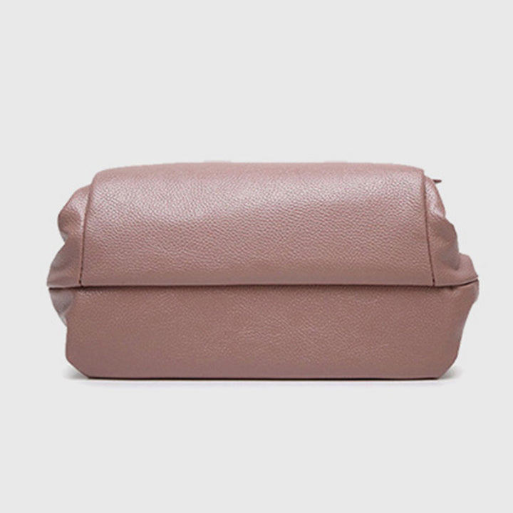 Damen Umhängetasche, elegante Handtasche mit großem Fassungsvermögen, veganes Leder, Boston-Tasche