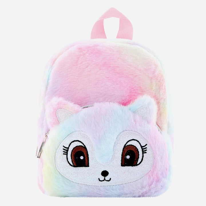 Rucksack für Frauen Einhorn pelzigen niedlichen Cartoon Kleinkinder Kinder Schultasche