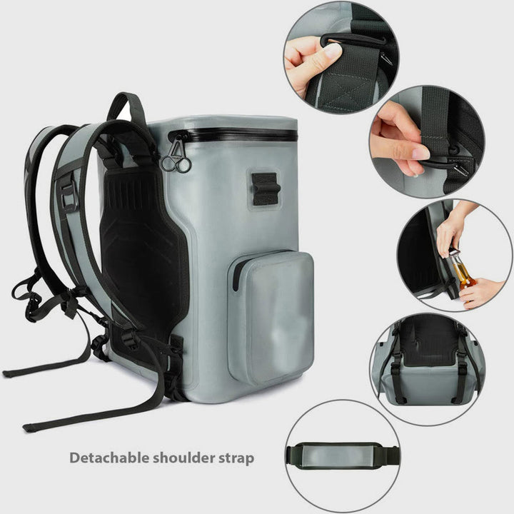 Kühltasche für Wochenend-Camping, Oxford-Kühlrucksack mit großer Kapazität