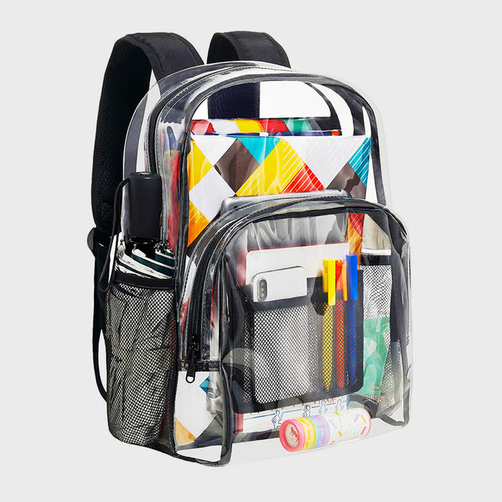 Rucksack für Schüler, transparentes PVC, Freizeit, täglicher Schulranzen