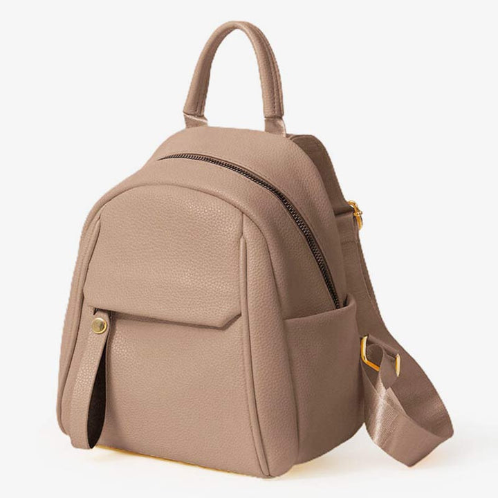 Damen Mini Rucksack Kleiner Reiserucksack Casual PU Leder Tagesrucksack Geldbörsen