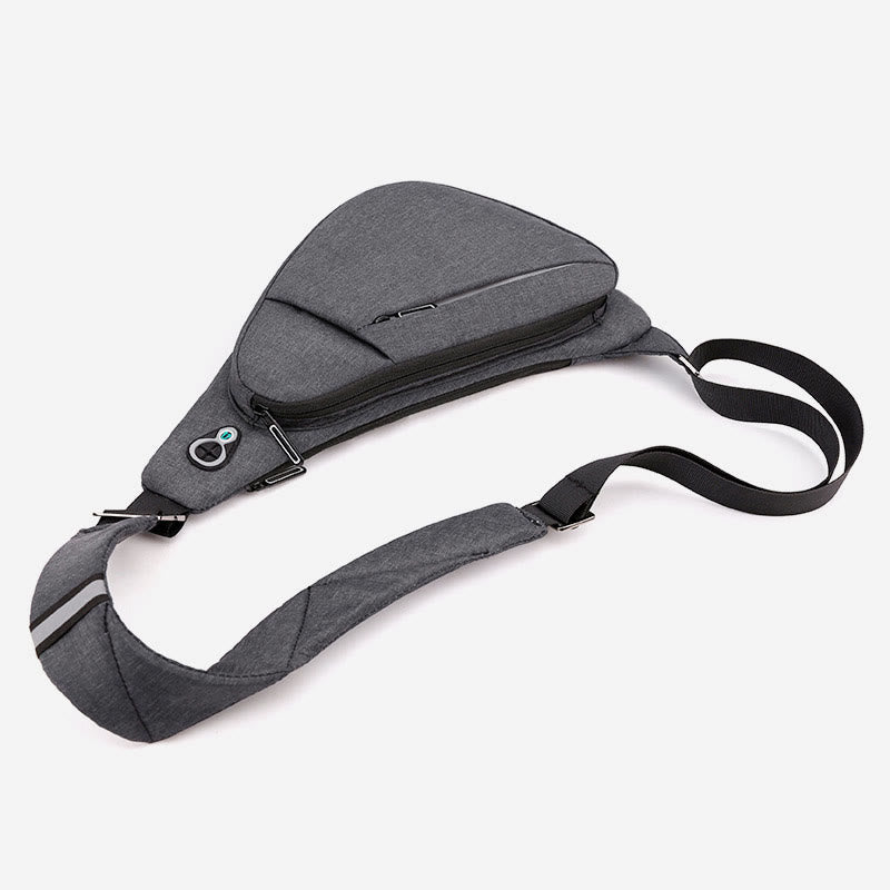 Schultertasche für Herren, wasserdicht, Nylon, tragbarer Umhängerucksack