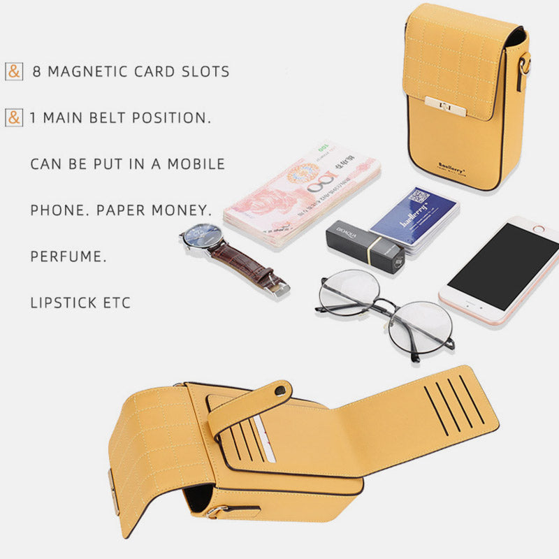 Handytasche mit mehreren Kartenfächern, Umhängetasche
