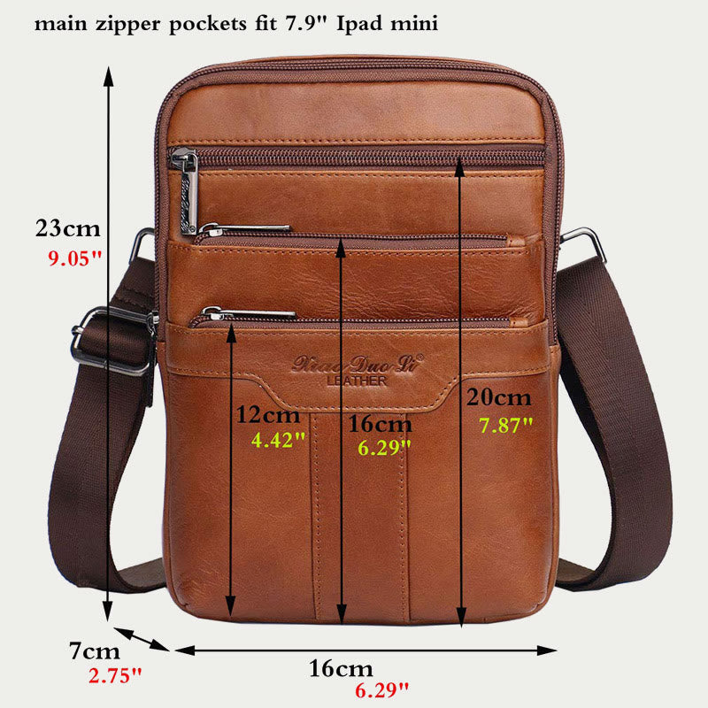 Umhängetasche für Männer Drei Stile Taschen Leder Umhängetasche