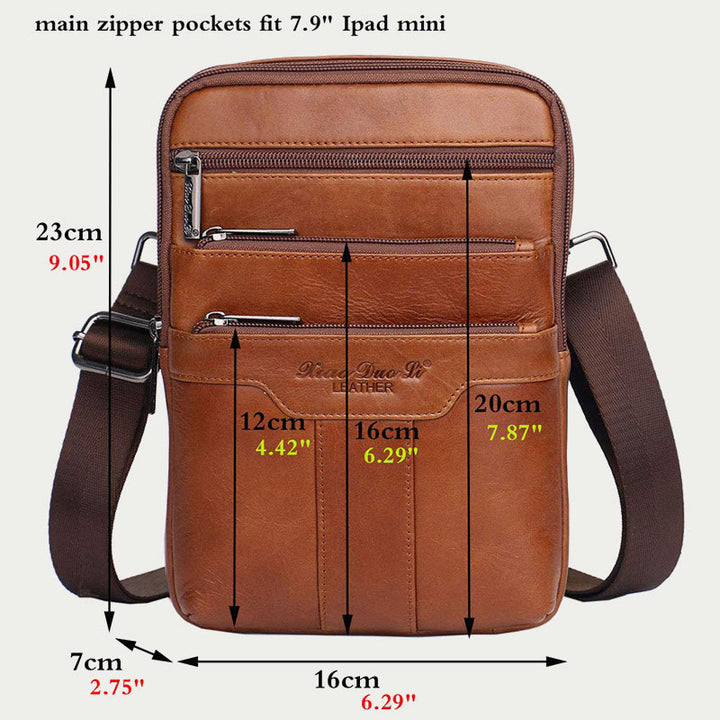 Umhängetasche für Männer Drei Stile Taschen Leder Umhängetasche