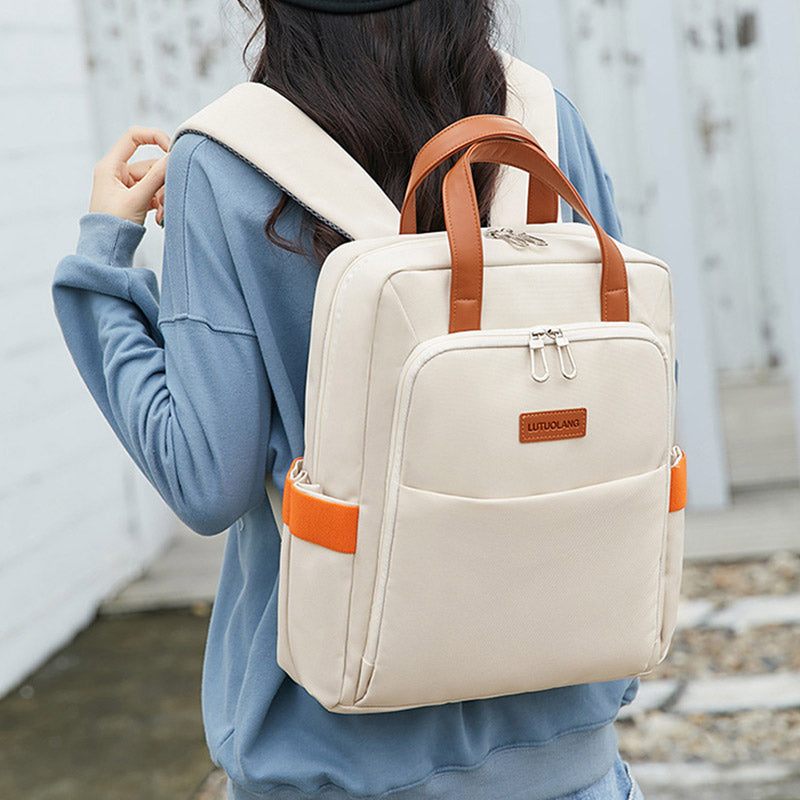 Kräftiger Rucksack für Damen, große Kapazität, Laptop-Rucksack mit Handschlaufe
