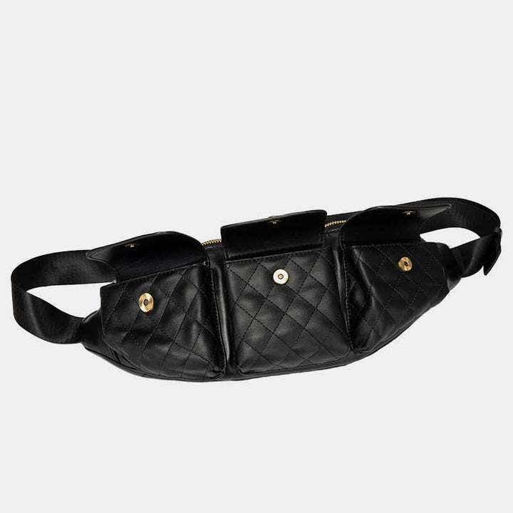 Gürteltasche für Herren, Leder, lässige Umhängetasche für den Außenbereich