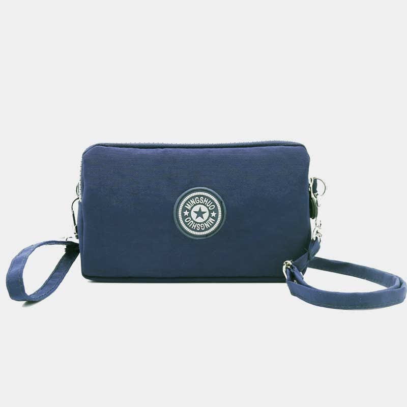 3 Zip Mini Umhängetasche Leichte Handy Brieftasche Lange Armband Geldbörsen