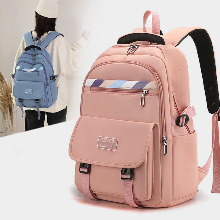 Rucksack für Damen, weicher, atmungsaktiver Stoff, lässige, wasserdichte Reisetasche