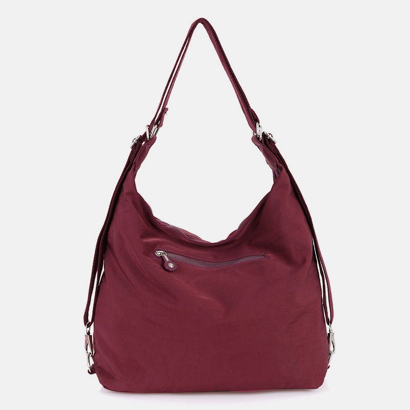 Nylon Hobo Handtaschen Umwandlungs-Rucksack Umhängetasche Schultertasche