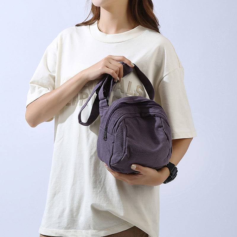 Lässige Umhängetasche für Damen aus Canvas, einfache Reisetasche
